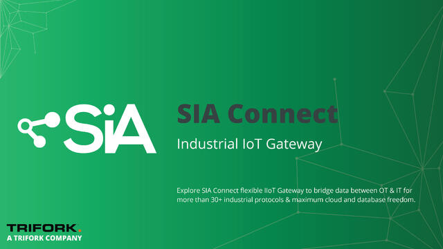 SIA Connect har spesialisert seg på industriell datainnsamling gjort på en enkel, sikker og rask måte. De tilbyr fleksible gatewayløsninger som gir sikker tilgang til utstyr, skyplattformer og databaser, og jobber med å forenkle hvordan enheter, systemer og skyer kommuniserer med hverandre.

